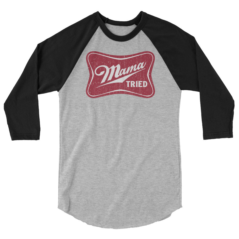 3/4 Sleeve Baseball Tee - Mama Tried