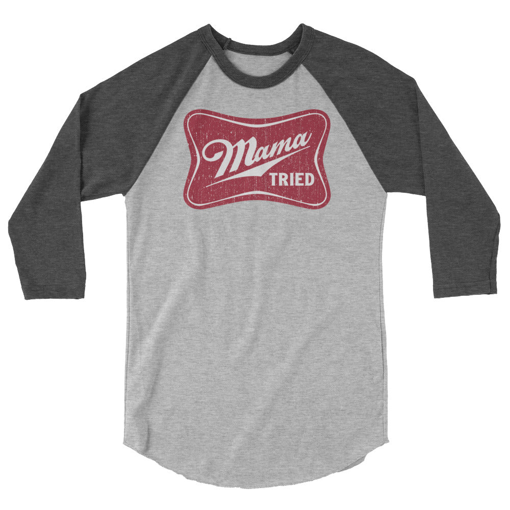 3/4 Sleeve Baseball Tee - Mama Tried