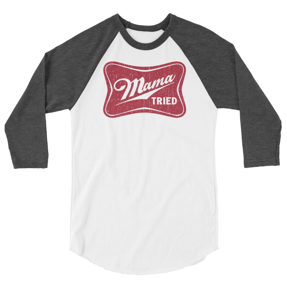 3/4 Sleeve Baseball Tee - Mama Tried